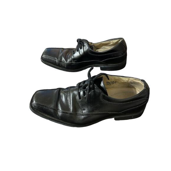 Florsheim Shoes Mens 9 D Casual Lace Up‎ Oxfords 13037-001 Black Leather - Picture 3 of 9